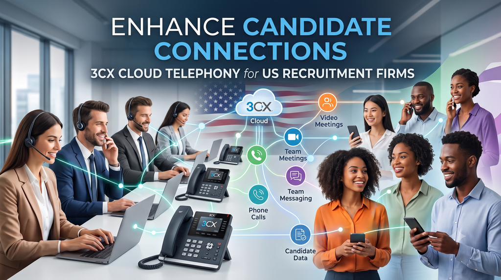 3CX Cloud Telephony for US Recruitment Firms – Enhance Candidate Connections